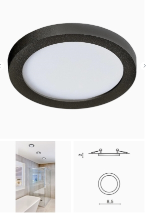 Azzardo AZ2835 - LED Koupelnové podhledové svítidlo SLIM 1xLED/6W/230V IP44 CRI 90