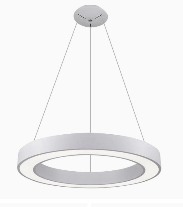 Lustr na lanku SATURN LED/50W/3000K pr. 60 cm bílá  Led2