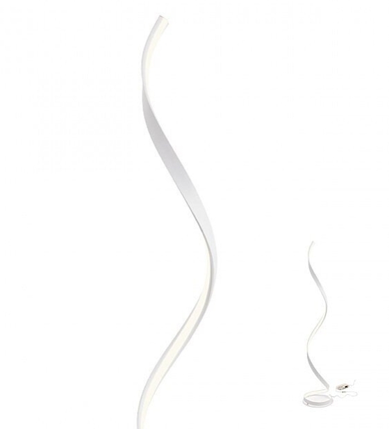 LED Stmívatelná stojací lampa TORSION LED/24W/ bílá Redo 01-1797