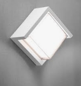 Venkovní nástěnné svítidlo- Cube bílá /10W- 3000K/ CEN PACBI-101630 PURA-IP65